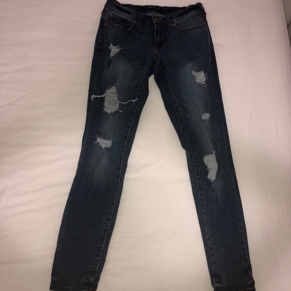 AÉROPOSTALE: 0 low rise jeans w/rips - Picture 1 of 6